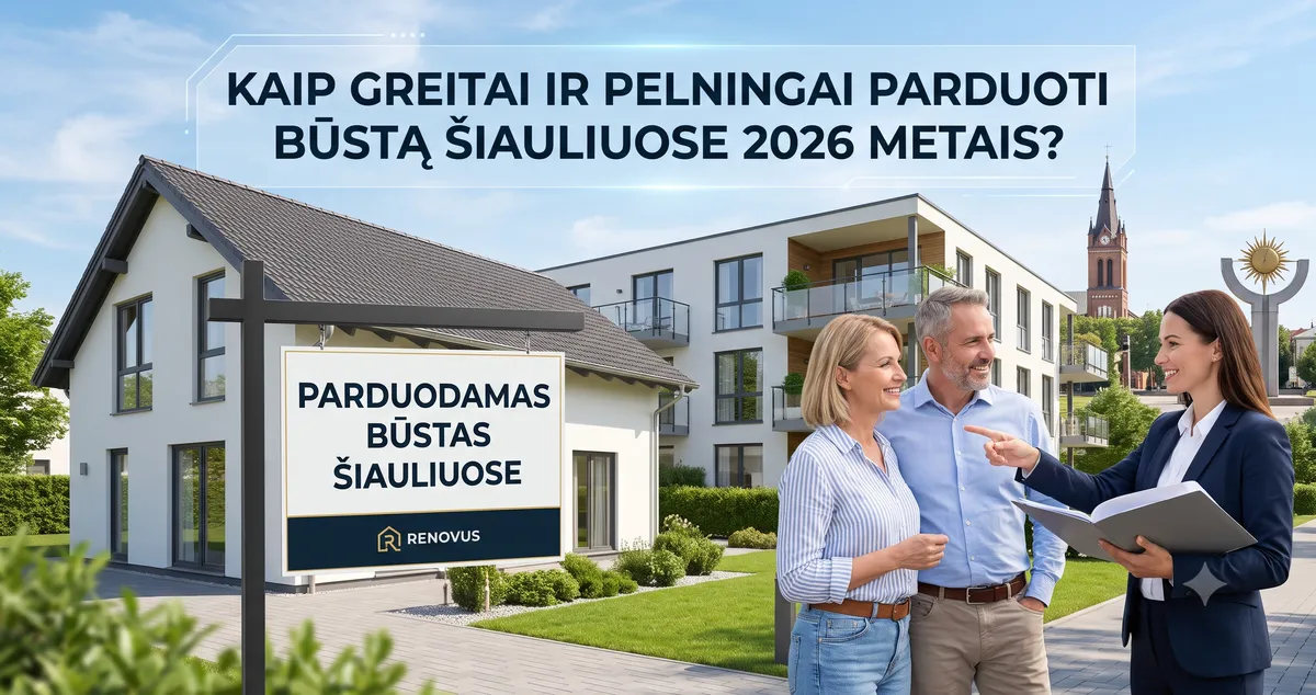 Būsto pardavimas Šiauliuose